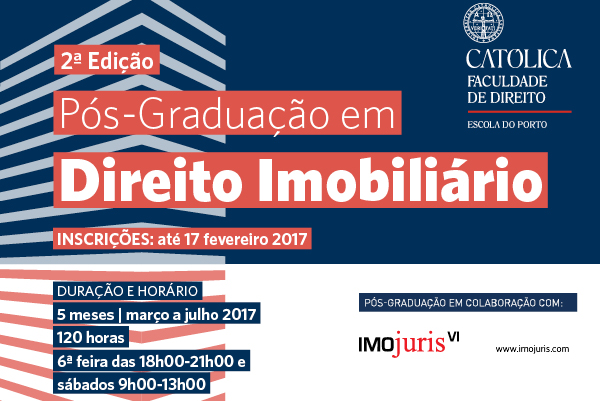 Abertas as inscrições para a 2ª edição da Pós-Graduação em Direito Imobiliário