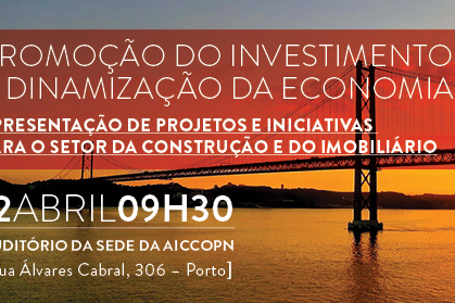 AICCOPN recebe Ministro do Planeamento e das Infraestruturas dia 12 de abril