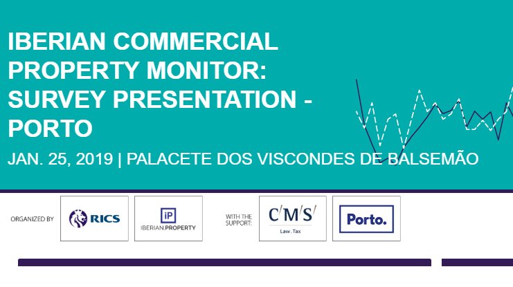 RICS apresenta Iberian Commercial Property Monitor dia 25 de janeiro