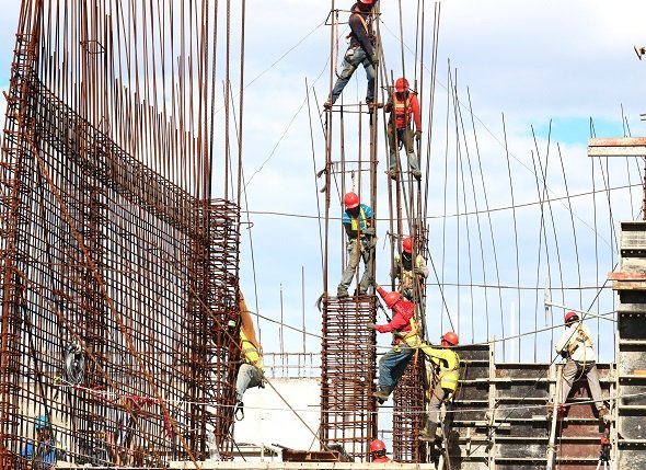 Produção na construção desce 6,2% no 2º trimestre