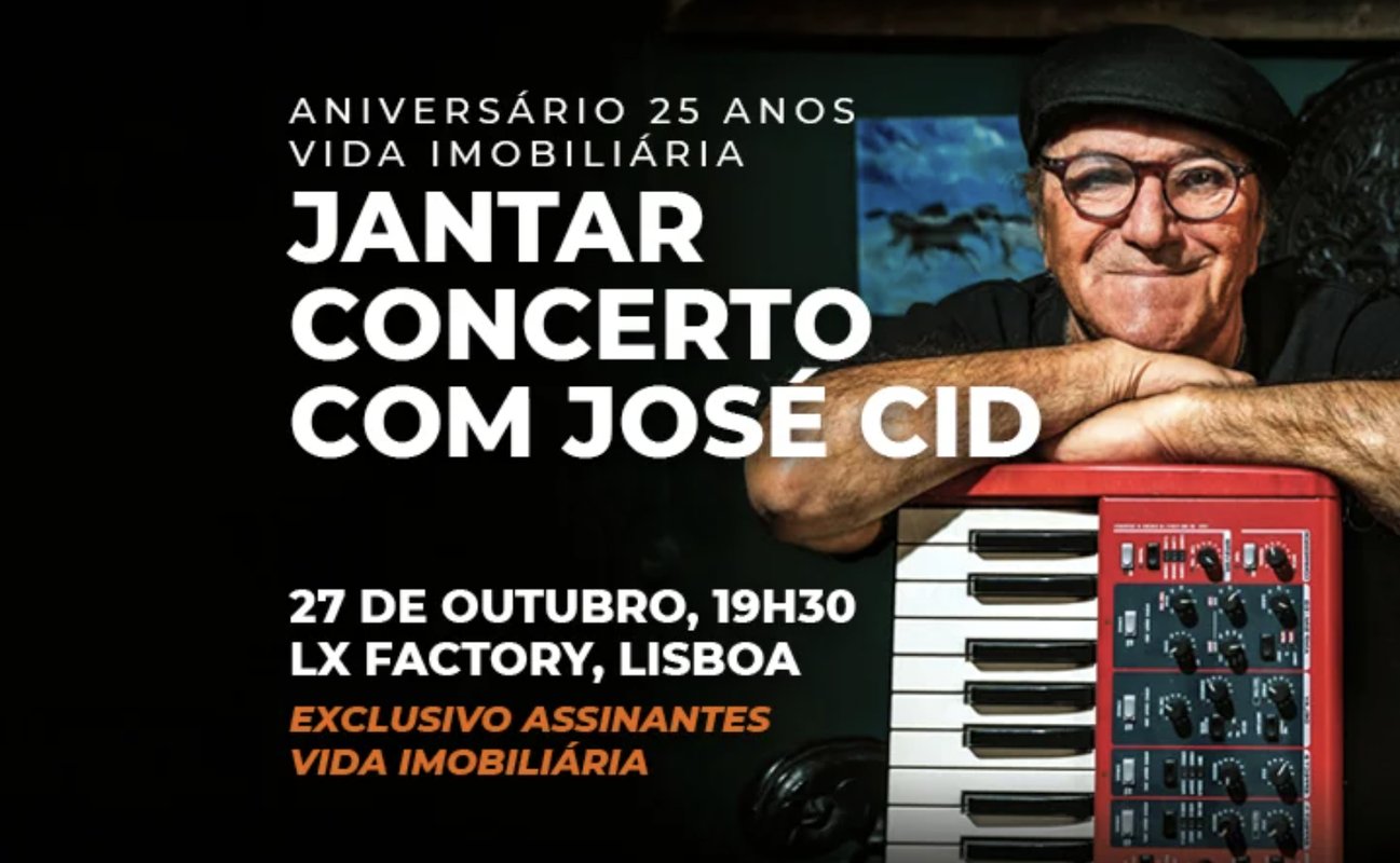 Vida Imobiliária celebra hoje 25 anos em Jantar Concerto com José Cid