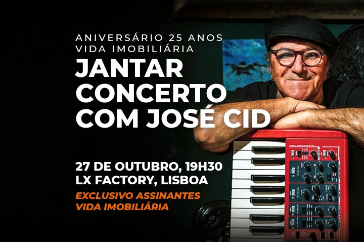 Vida Imobiliária celebra 25 anos com Jantar Concerto com José Cid