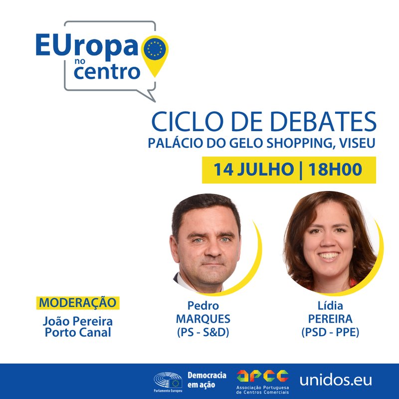 Eurodeputados Pedro Marques e Lídia Pereira.