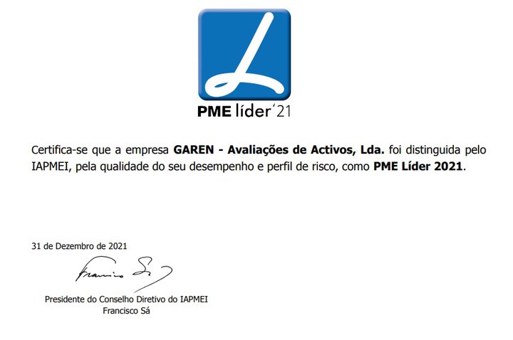 Garen distinguida como PME Líder 2021